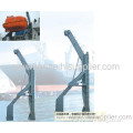 Marine Gravity Luffing Arm Type Lifeboat Davit 